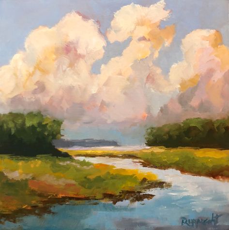 Art References Landscape, Landscape Photos To Paint Inspiration, Impressionist Seascape Paintings, Impressionism Landscape Painting, Impressionism Art Landscape Easy, Landscape Oil Paintings Nature Easy, Landscape Water Painting, Coastal Landscape Paintings, Calm Landscape Painting