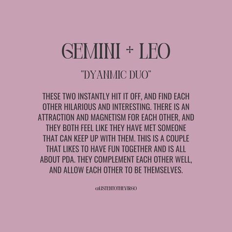 Gemini Love Compatibility + What Works 🤍 #Listentothevirgo Leo And Gemini Relationship, Gemini Leo Compatibility, Gemini Love Compatibility, Leo And Gemini, Gemini Relationship, Leo Compatibility, Gemini Leo, Gemini Love, Gemini And Leo