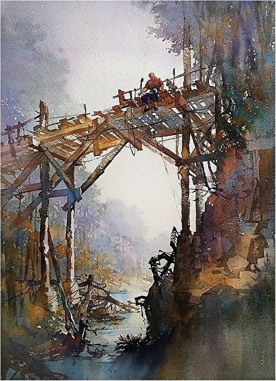 Schaller Watercolor, Thomas W Schaller, Affordable Landscaping, Thomas Schaller, Art Thomas, Watercolor Fine Art, Watercolor Architecture, 수채화 그림, Watercolor Landscape Paintings