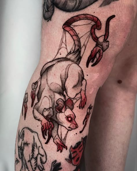 Rattus Rattus, Rat Tattoo, Tooth Tattoo, L Tattoo, Mouse Tattoos, Wicked Tattoos, Scary Tattoos, Creepy Tattoos, Cute Little Tattoos