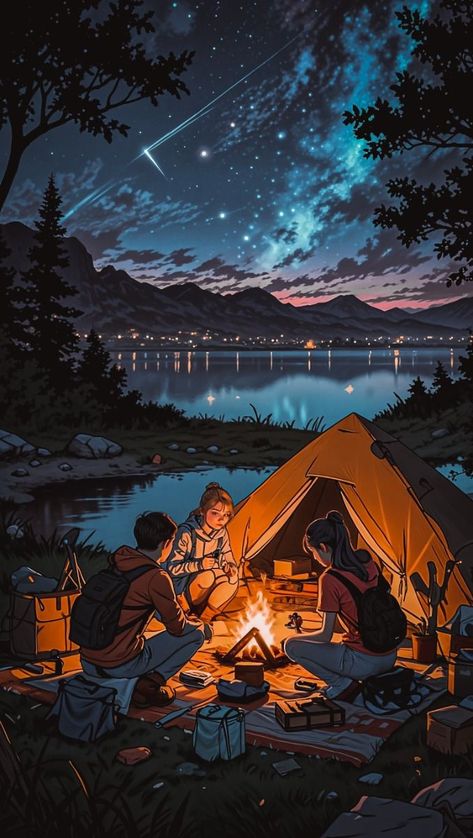 (Camping night with friends)Enhance your iPhone with the ultimate blend of calm and cool with this Dark Anime Lo-Fi Aesthetic wallpaper in 4K. Perfect for those who love a moody, serene vibe, this wallpaper captures the essence of chill anime aesthetics, offering a peaceful yet stylish look for your device. (Need a soundtrack for your chill sessions? 🤔🎧 Find the coolest lo-fi beats on our channel and Spotify! #LoFiMusic #ChillVibes Lofi Aesthetic Wallpaper, Lo-fi Wallpaper, Lo Fi Aesthetic, Chill Wallpaper, Lofi Aesthetic, Lo-fi Aesthetic, Chill Out Music, Lo Fi Music, Night With Friends