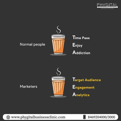 A cup of tea for every marketer😌 Follow phygital business clinic for more creative post. #tea #chai #creative #creativepost #socialmediamarketing #marketing #creativepost #digitalmarketing #trending #digitalmarketingagency#socialmedia #thurday #socialmediaadvertising #socialmediaads #socialmediamarketingagency #digitalmarketingagency #phygital #phygitalbusiness #phygitalbusinessclinic #trendingnow #trending #explorepage #explore #facebookfeed #vesu #surat Instagram Post Ideas For Digital Marketing Agency, Instagram Story Ideas For Digital Marketing Agency, Chai Social Media Post, Digital Marketing Creative Post Ideas, Social Media Agency Creative Ads, Digital Marketing Creative Post Design Ideas, Tea Creative Post, Chai Creative Ads, Social Media Digital Marketing Creative Ads