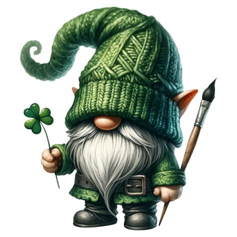 Irish Gnome, Gnome Watercolor, St Patrick’s Day, Watercolor Clipart, Free Png, St Patrick, Royalty, Royalty Free, For Free