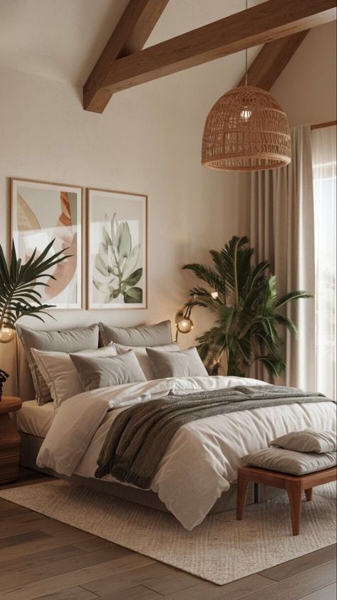 Modern Boho Bedroom Decor, Desert Bedroom, Cozy Bedroom Decor Ideas, Cozy Bedroom Decor, Modern Boho Bedroom, Desert Decor, Inspired Bedroom, Cozy Rugs, Bedroom Decor Cozy