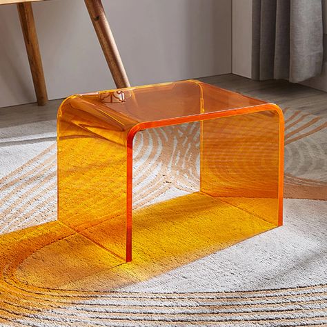 Smarter Shopping, Better Living! Aliexpress.com Orange Living Room, Small Ottoman, Acrylic Furniture, Living Room Orange, Bookshelf Storage, Chair Ottoman, Small Chair, Furniture Sofa, Sofa Colors