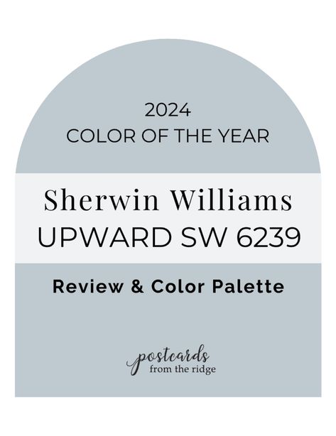 2024 Sherwin Williams Color of the Year Upward SW 6239 - Postcards from the Ridge Sw Upward Bedroom, Sage Green Paint Color, Black Painted Walls, Sage Green Paint, Greige Paint Colors, Front Door Paint Colors, Paint Color Inspiration, Door Paint Colors, Sherwin Williams Colors