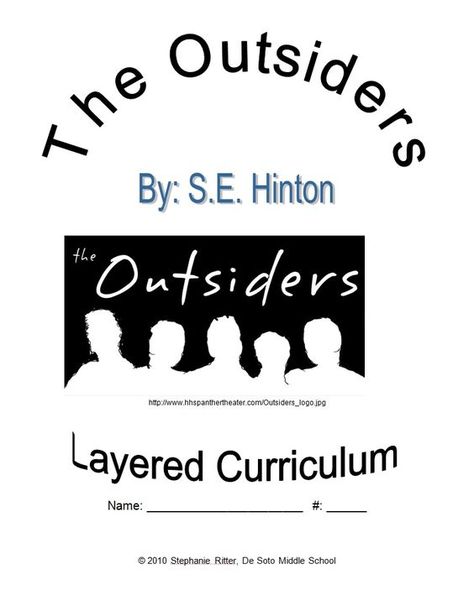 the outsiders worksheets | The Outsiders - Layered Curriculum The Outsiders Worksheets, Text Feature Anchor Chart, Amber Turner, Se Hinton, Novel Activities, Literacy Coach, Read 180, Middle School Books, Middle School Lesson Plans