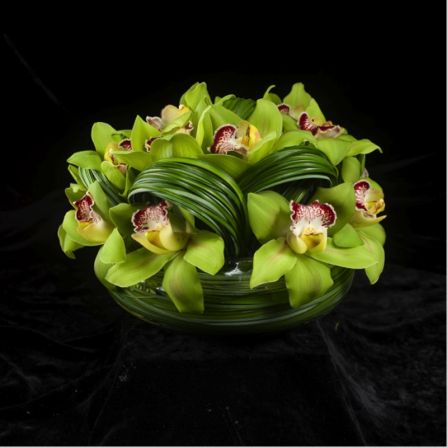 Cymbidium Orchids Arrangement, Cymbidium Orchid, Orchid Arrangements, Flower Vase Arrangements, Cymbidium Orchids, Table Arrangement, Vase Arrangements, Flower Bouquets, Table Arrangements