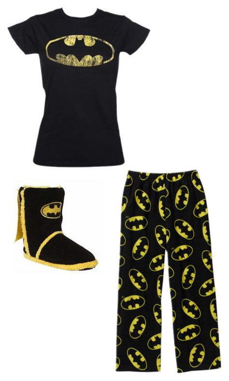 "Jess's Batman PJ's" by superwaffles65 ❤ liked on Polyvore featuring mode Batman Pajama Pants, Batman Outfits, Cute Pjs, Cute Pajama Sets, Hippie Style Clothing, Cute Lazy Day Outfits, Lazy Day Outfits, Cute Pajamas, Edgy Outfits