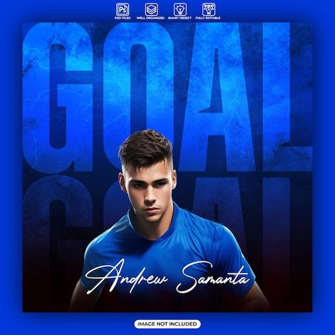 Football Goal, About Football, Social Media Post Template, Football Poster, Post Templates, Poster Template, Media Post, Social Media Post, Graphic Resources