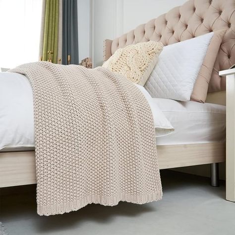 Chunky cable knit throw blanket - Bed Bath & Beyond - 40699959 Chunky Cable Knit Throw, Accent Blanket, Throw Blanket Bed, Cable Knit Throw Blanket, Cable Knit Throw, Knitted Blanket, Knit Throw, Bed Throw, Chunky Cable Knit