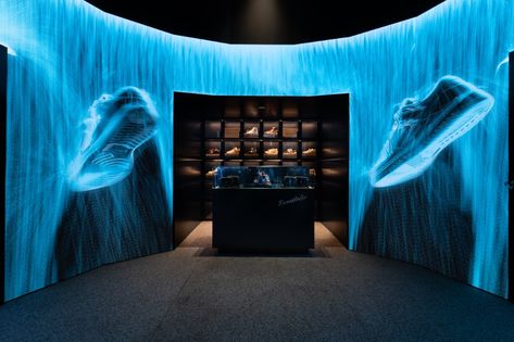 Presented By Opens New Riyadh Sneaker Store | HYPEBEAST Interactive Retail, Water Curtain, World Architecture Festival, Frame Technology, Pebble Floor, International Interior Design, Timber Roof, Interior Design Awards, Architecture Magazines