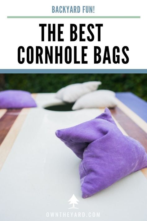 Using a lousy cornhole bag with your awesome board is like pairing a Pinot Noir with some cheap store bought cheese AKA. It’s going to ruin your experience.  If you are looking for cornhole (bean toss) bag that won’t break open during a game, you have come to the right place.  Today we’re going to review the best cornhole bags you can order for your next corn toss game. #cornholebag #cornholebags #cornhole #yardgames #backyardideas Corn Toss Game, Diy Cornhole Bags, Corn Hole Plans, Profitable Woodworking Projects, Diy Cornhole Boards, Diy Yard Games, Corn Hole Diy, Cornhole Designs, Backyard Trampoline