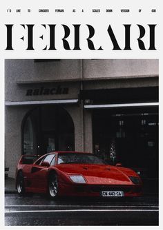 Vintage Racing Poster, Ferrari Poster, F1 Poster, Vintage Poster Design, Racing Posters, Basketball Wallpaper, Ferrari F40, Classy Cars, Pretty Cars