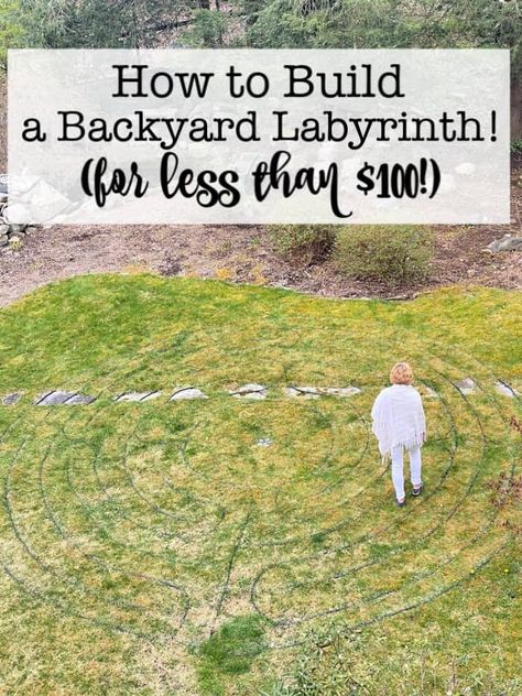 Diy Labrynth Garden Design, Labrynth Design Paths, Diy Labyrinth Garden, Garden Labyrinth Design, Garden Labrynth, Walking Labyrinth, Labyrinth Meaning, Backyard Labyrinth, Spiral Labyrinth