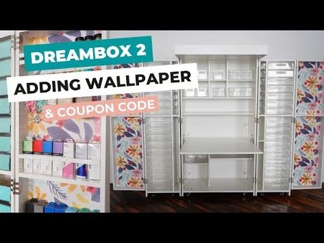 How to Add Peel and Stick Wallpaper to a DreamBox 2! - YouTube Dreambox 2, Stick Wallpaper, Peel And Stick Wallpaper, Craft Room, Room Ideas