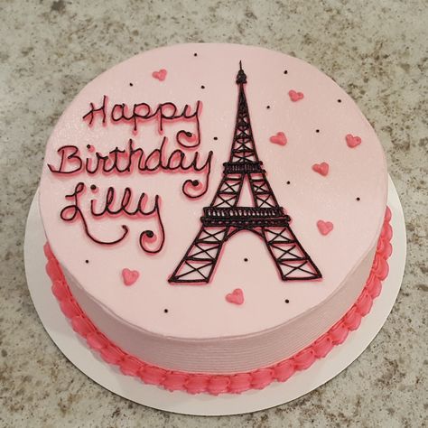 Paris Bday Cake, Paris Cake Ideas Birthdays, French Themed Birthday Cake, Paris Theme Birthday Cake, Paris Cake Ideas, Paris Theme Cake, Paris Birthday Cake, France Cake, Paris Birthday Cakes