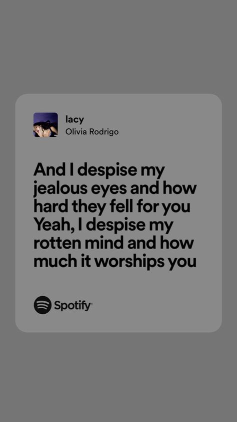 Lacy Olivia Rodrigo Lyrics, Lacy Lyrics, Lacy Olivia Rodrigo, Photo Collage Wall, Platonic Relationship, Meaningful Lyrics, Fallen Angels, Spotify Lyrics, Pretty Pins