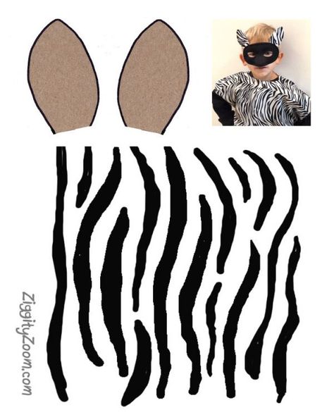 Zebra Costume for Kids- Halloween | Ziggity Zoom Pillowcase Costume, Zebra Halloween Costume, Zebra Makeup, Zebra Costume, Lion King Costume, Zebra Party, Diy Costumes Kids, Boy Diy, Costume For Kids