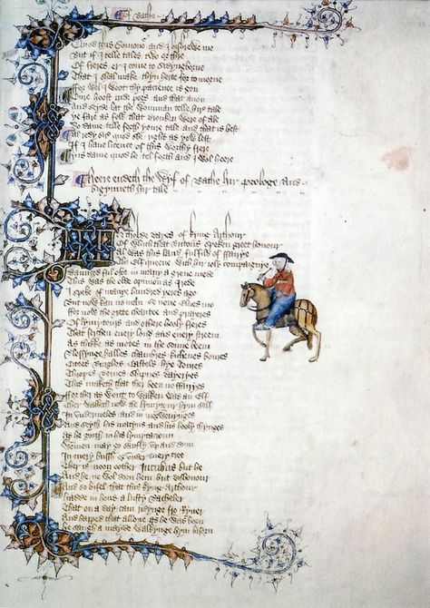 A New App Guides Readers Through Chaucer's 'Canterbury Tales' | Smart News | Smithsonian Magazine Illustrative Typography, Chaucer Canterbury Tales, The Canterbury Tales, Medieval Literature, Geoffrey Chaucer, University Of Saskatchewan, Huntington Library, Canterbury Tales, Late Middle Ages