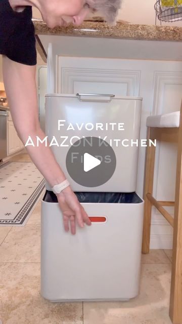 Kitchen Recycling Ideas, Kitchen Trash Can Ideas, Fridge Deodorizer, Rolling Kitchen Cart, Best Amazon Buys, Kitchen Trash, Amazon Kitchen Gadgets, Kitchen Trash Cans, Amazon Kitchen