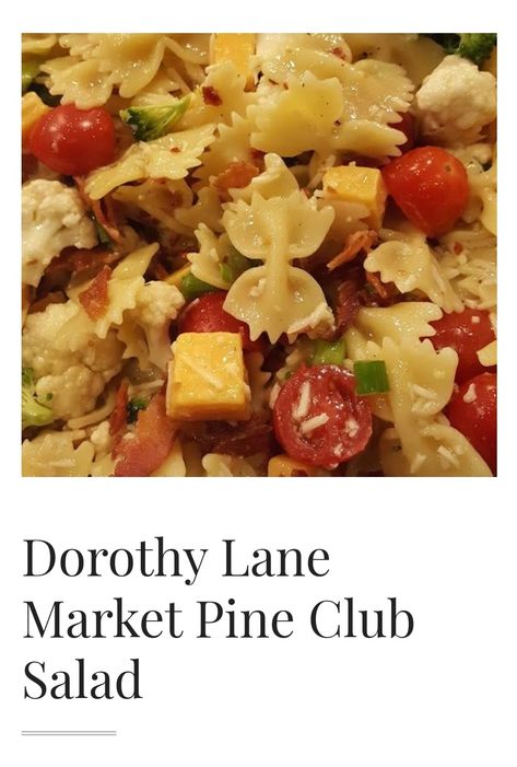 Pine Club Pasta Salad Recipe, Pine Club Dressing Recipe, Club Pasta Salad, Club Salad, Salad Copycat, Budget Friendly Meals, Small Head, Budget Friendly Recipes, Pasta Salad Recipes