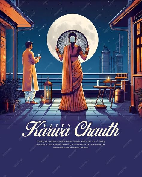 Happy Karwa Chauth and Karva Chauth for married women Fasting social Media Post banner | Premium AI-generated PSD Karva Chauth, Karwa Chauth Poster Design, Happy Karva Chauth Wishes, करवा चौथ, Karwa Chauth Post, Karva Chauth Offer Salon, Happy Karwa Chauth, Krishna Wallpaper, Married Woman