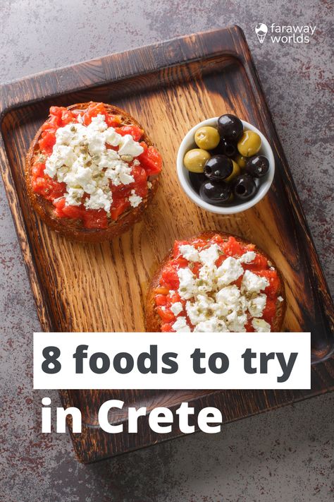 Eight must-try foods in Crete Pasta Varieties, Egg Pasta, Barley Flour, Snack Shop, Fish Stew, Fresh Cheese, Milk And Cheese, Crete Greece, Pasta Shapes