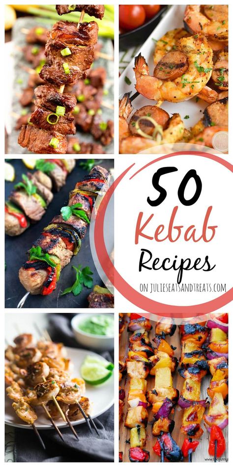 Veggies On A Stick, Easy Bbq Recipes, Grilled Kabob Recipes, Fruit Kebabs, Grilling Kabobs, Kebab Recipe, Grilled Salmon Recipes, Shish Kabobs, Doner Kebab