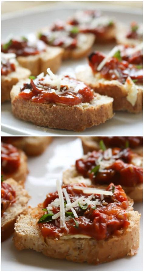 Recipes That Use Sun Dried Tomatoes, Sun Dried Tomato Bruschetta, Sundried Tomato Bruschetta, Sundried Tomato Appetizer, Sun Dried Tomato Bruschetta Recipe, Homemade Sundried Tomatoes, Brushetta Appetizers, Sundried Tomato Recipes, Tomato Bruschetta Recipe