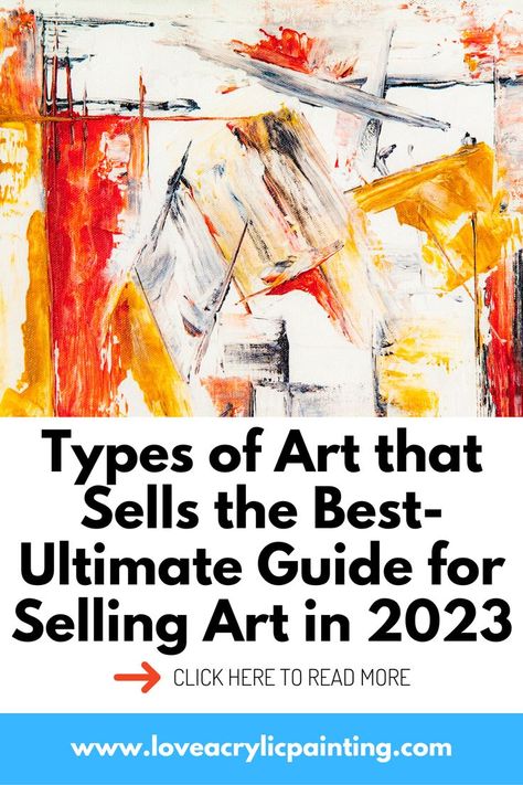 Online Selling Ideas, Love Acrylic Painting, Selling Art Prints, Selling Printables, Selling Clothes Online, Different Types Of Art, Therapy Art, Sell Art Prints, Art Biz