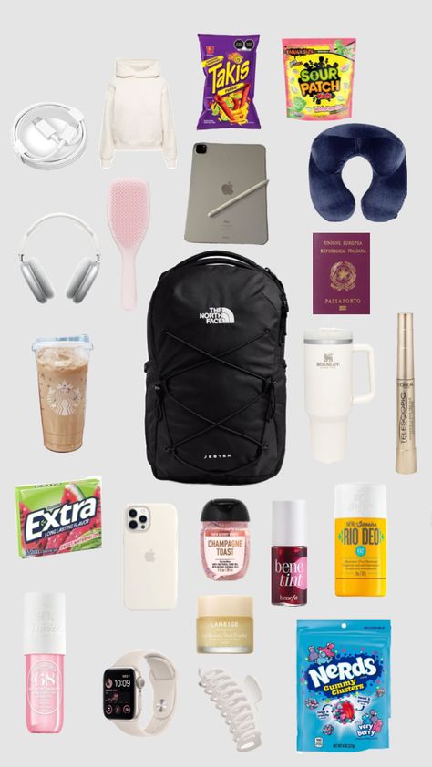 plane \ airport essentials! ✈️ 🧳 #beauty #essentials #airport #plane Plane Essentials, Airport Essentials, School Emergency Kit, Everyday Bag Essentials, How To Get Tan, School Bag Essentials, Backpack Essentials, Travel Bag Essentials, Packing Essentials