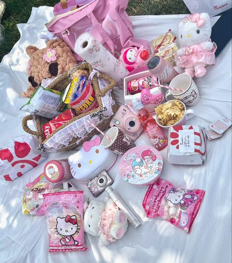 Pink Picnic Aesthetic Birthday, Picnic Birthday Aesthetic, Picnic Aesthetic Pink, Cute Couple Date Ideas, Pink Picnic Aesthetic, Sanrio Picnic, Cute Picnics, Cute Picnic Ideas, Picnic Ideas For Couples