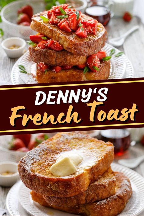 Have a hearty and comforting breakfast at home with this Denny’s French toast copycat recipe! It’s hands-down the best way to start a lazy weekend. Dennys French Toast Copycat, Dennys French Toast Recipe, Best French Toast Recipe, Sweet French Toast Recipe, Ihop French Toast, French Bread French Toast, Easy French Toast Recipe, Best French Toast, Breakfast Choices