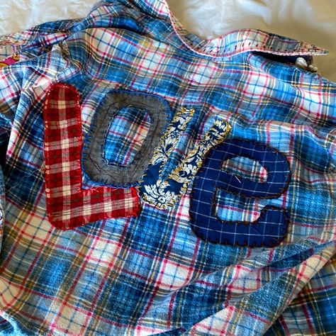 Jordans Closet, Upcycled Flannel Shirts Ideas, Flannel Upcycle, Flannel Shirt Refashion, Green Rain Jacket, Bleached Flannel Shirt, Upcycle Clothing, Faux Fur Hooded Jacket, North Face Windbreaker