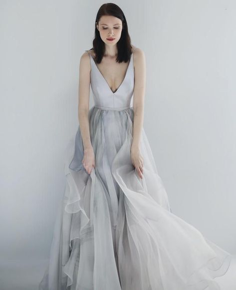 Our Favourite Sustainable Eco Wedding Dress Designers Creative Wedding Blogs, Wedding Inspiration and Ideas by Magpie Wedding #magpiewedding Raincloud Dress, Wedding Dress Designers, Leanne Marshall, Photography Dress, Organza Gowns, Festival Bride, Eco Wedding, Casual Wedding Dress, Wedding Dress Trends