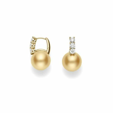 Mikimoto Pearl Earrings, Yellow Pearl Earrings, Fine Pearl Jewelry, Sea Earrings, Tiaras Jewellery, Stay Hungry, Pearl Jewels, Buying Gold, Pearl And Diamond Earrings