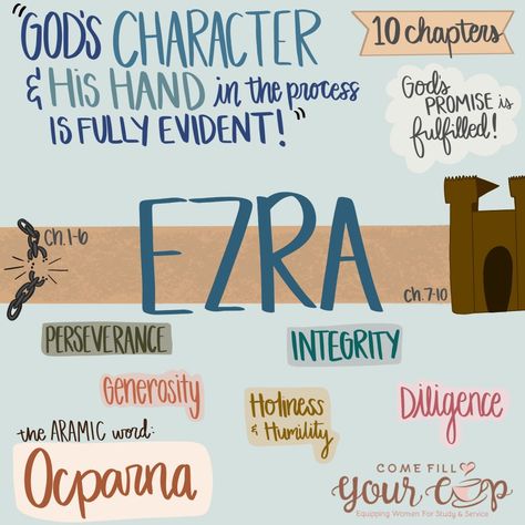 The Book Of Ezra, Book Of Ezra Bible Study, Ezra Bible Verse, Ezra Bible Journaling, Ezra Bible Study, Ezra Bible, Book Of Ezra, Bible Infographics, Ezra 1