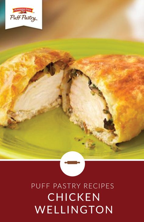 Chicken Wellington, Puff Pastry Recipe, Pepperidge Farm Puff Pastry, Pastry Recipe, Pepperidge Farm, Beef Wellington, Puff Pastry Recipes, Boneless Chicken, Pastry Recipes