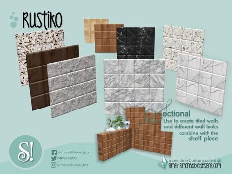 Sims 4 Build Cc, Resource Furniture, Sims 4 Kitchen, Sims 4 Tsr, Sims 4 Cc Kids Clothing, Furniture Cc, Sims 4 House Plans, Sims 4 Cc And Mods, Wall Tiles Design