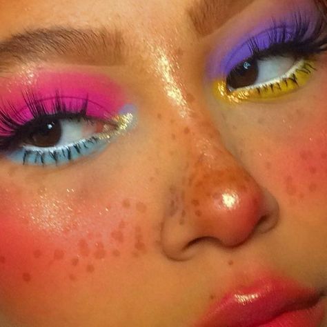 Maquillage On Fleek, Indie Makeup, Cute Eye Makeup, Swag Makeup, Makijaż Smokey Eye, Eye Makeup Designs, Dope Makeup, Colorful Eye Makeup, Edgy Makeup