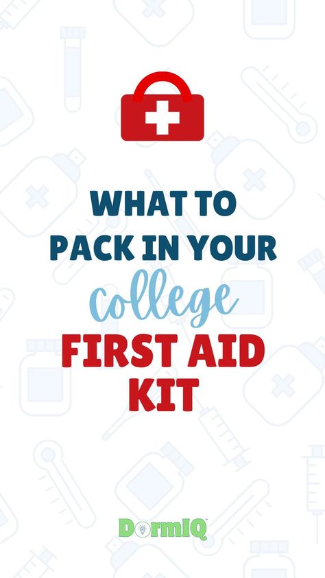 Moving into a dorm room this fall? Equip yourself with a college first aid kit filled with essentials for every college medical need or emergency. From minor cuts to common colds, our guide ensures you're fully prepared for campus life. First Aid Kit Checklist College, Med Kit For College, College Medicine Kit List, Medicine Kit For College, Medicine List For College, College First Aid Kit, Freshmen Year Survival Kit, First Aid Kit Contents, First Aid Kit Checklist