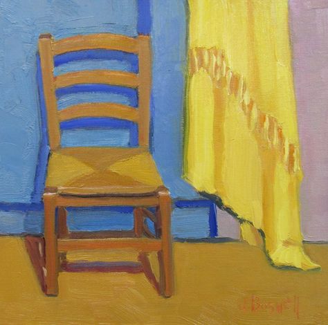 Kitchen Oil Painting, Chair Painting Canvas, Chair In Room, Oil Painting Candle, Unique Still Life, Chair Oil Painting, Grilled Cheese Oil Painting, Painting Chairs, Kitchen Painting