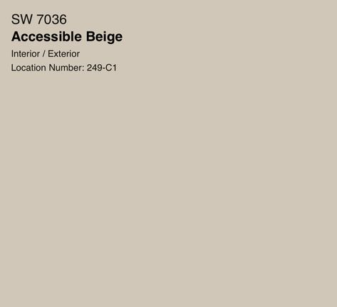 A Guide to Sherwin-Williams Accessible Beige (SW 7036) - Your Designer BFF Antique White Sherwin Williams, Accessible Beige Sw, Accessible Beige Sherwin Williams, Balanced Beige, Beige Cabinets, Greige Paint Colors, Accessible Beige, Beige Paint, Kilim Beige