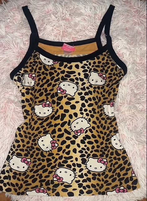 Hello Kitty Shirt, Mcbling Fashion, Bedding Luxury, Trashy Outfits, Kitty Clothes, Hello Kitty Clothes, 2000s Clothes, 2000s Fashion Outfits, Y2k Outfits