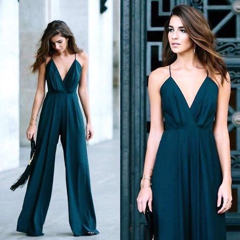 Teal Jumpsuit, Glamour Party, Pick Stitch, Blue Jumpsuit, Wonderful Picture, Blue Jumpsuits, Western Dresses, Fashion Shop, Fashion Essentials