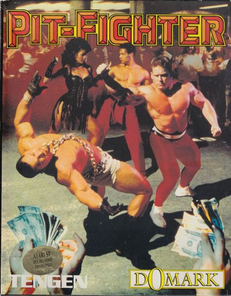 Pit-Fighter Atari ST Front Cover Pit Fighter, Arcade Room, Game Cover, Retro Gaming Art, Video Game Systems, Nes Games, Classic Video Games, 80s Cartoons, Game Pictures