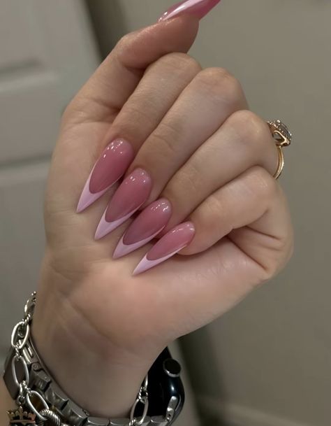 Colorblock Nails, Home Decor Amazon, Sassy Nails, Pointed Nails, Blush Nails, Dope Nail Designs, Long Square Acrylic Nails, Nail Swag, My Fashion