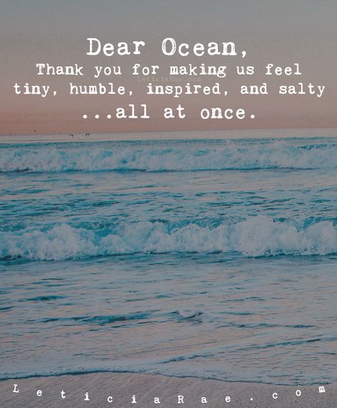 Dear Ocean,   Thank you for making us feel tiny, humble, inspire, and salty...all at once.   <3   #LeticiaRae #FindingTheSilverLining #FTSL #highvibrations #beliefscreate #positivityiskey #positivevibesmatter #inspireandbeinspired #soultribe #gratitude #gratitudequotes #affirmations #loveiskey #dailyaffirmation #raiseyourvibration #quotes #quote #oceanside Romesco Sauce Recipe, Avocado Quinoa, Roasted Garlic Cauliflower, Healthy Chicken Breast, Vegetable Nutrition, Stuffed Avocado Healthy, Avocado Chicken Salad, Chicken Avocado, Beach Quotes