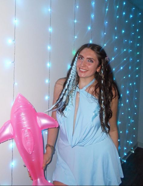 Aquamarine Mermaid Halloween Costume Brunette Aquamarine Halloween, Halloween Brunette, Halloween Costume Brunette, Aquamarine Costume, Aquamarine Mermaid, Dolphin Costume, Mermaid Halloween Costume, Halloween Costumes Brunette, Halloween Fits